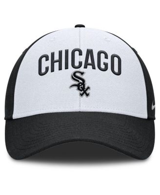 Men's White/Black Chicago White Sox Club Performance Adjustable Hat