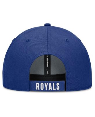 Men's White/Royal Kansas City Royals Club Performance Adjustable Hat