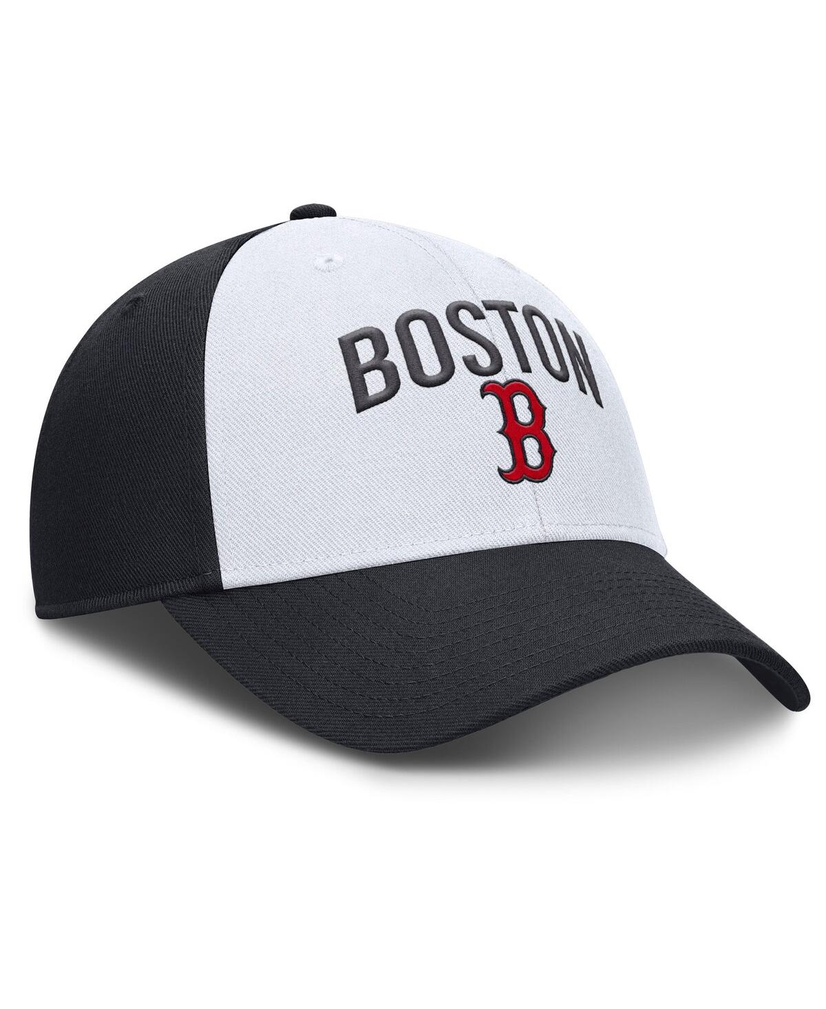 Nike Men's White/navy Boston Red Sox Club Performance Adjustable Hat