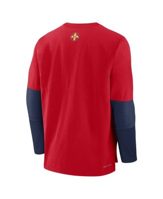 Men's Red St. Louis Cardinals Authentic Collection City Connect Lightweight Player Tri-Blend Performance Long Sleeve T-Shirt