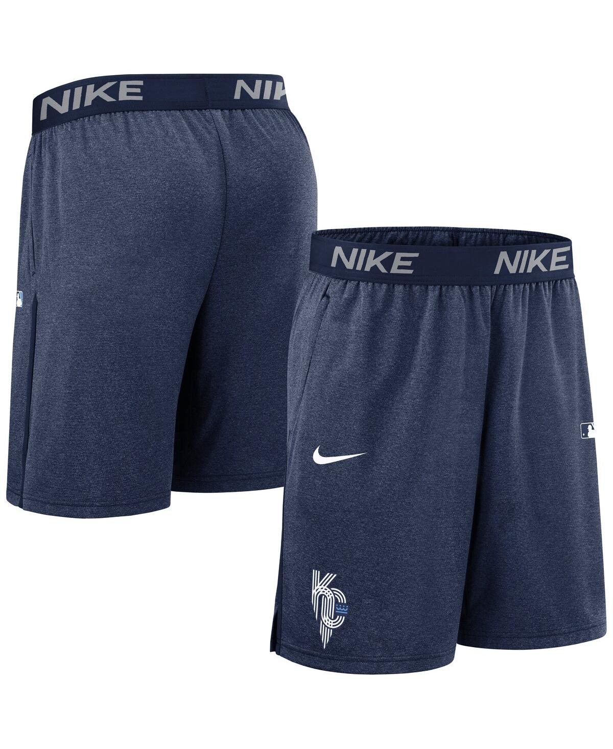 Nike Navy Kansas City Royals Authentic Collection City Connect Performance Knit Shorts In Blue
