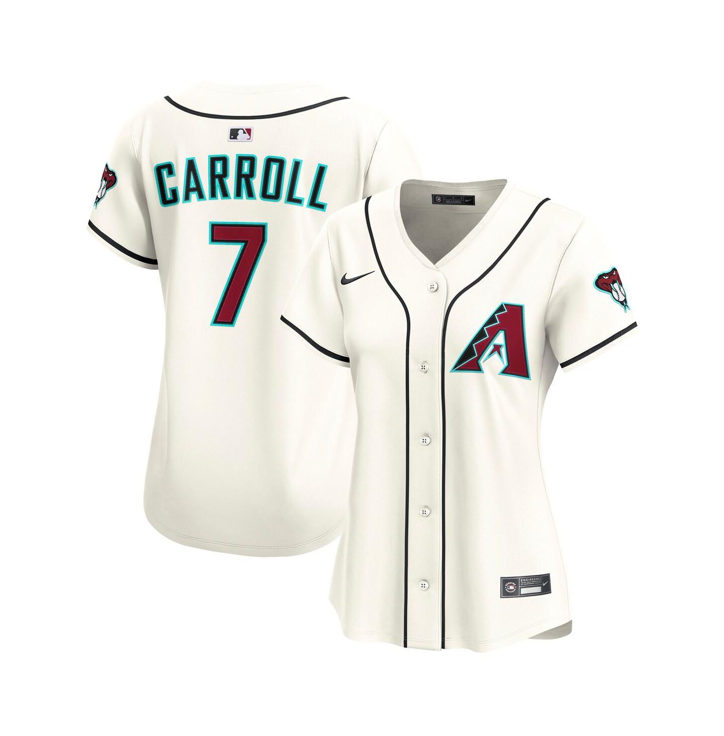 Женский топ Nike Corbin Carroll Cream Arizona Diamondbacks Home Limited Player Jersey — фото 1