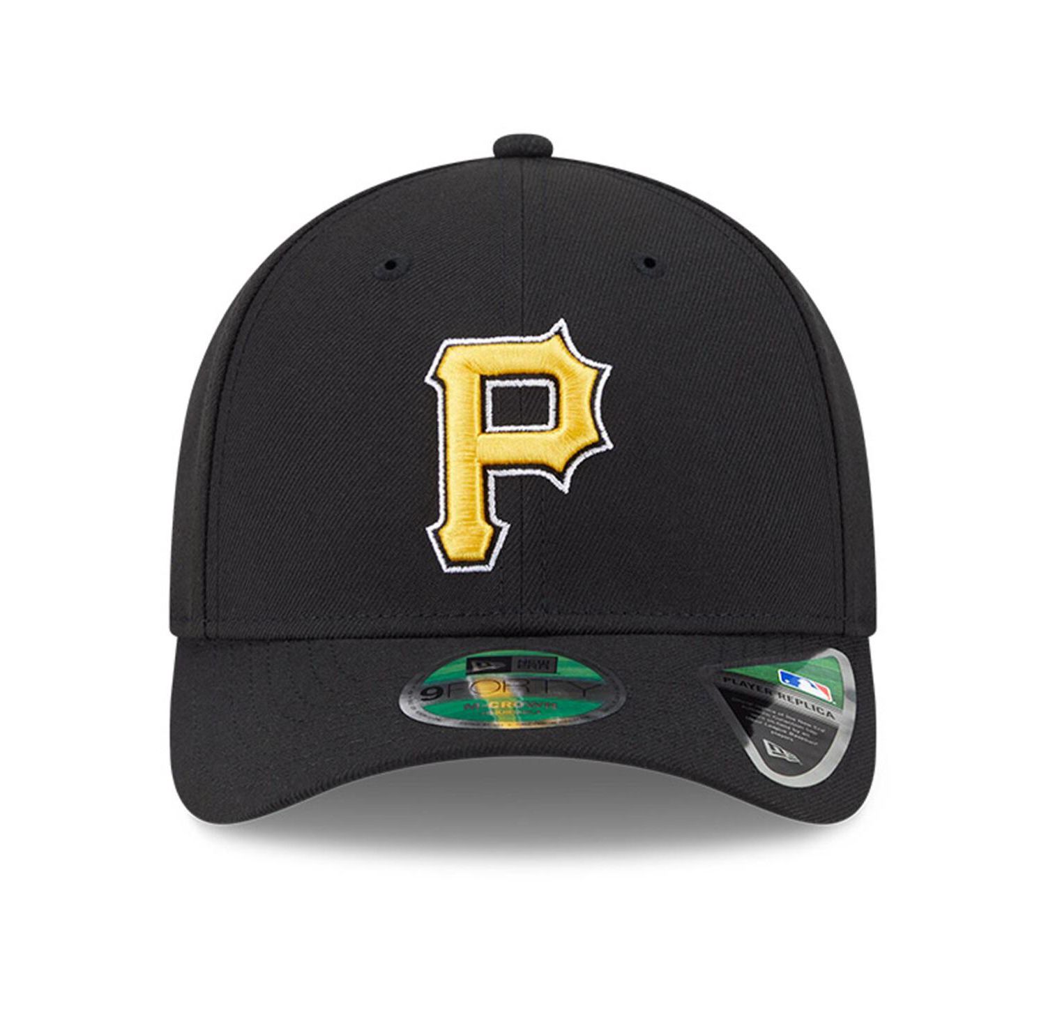 Men's Black Pittsburgh Pirates Player Replica 9FORTY Adjustable Hat