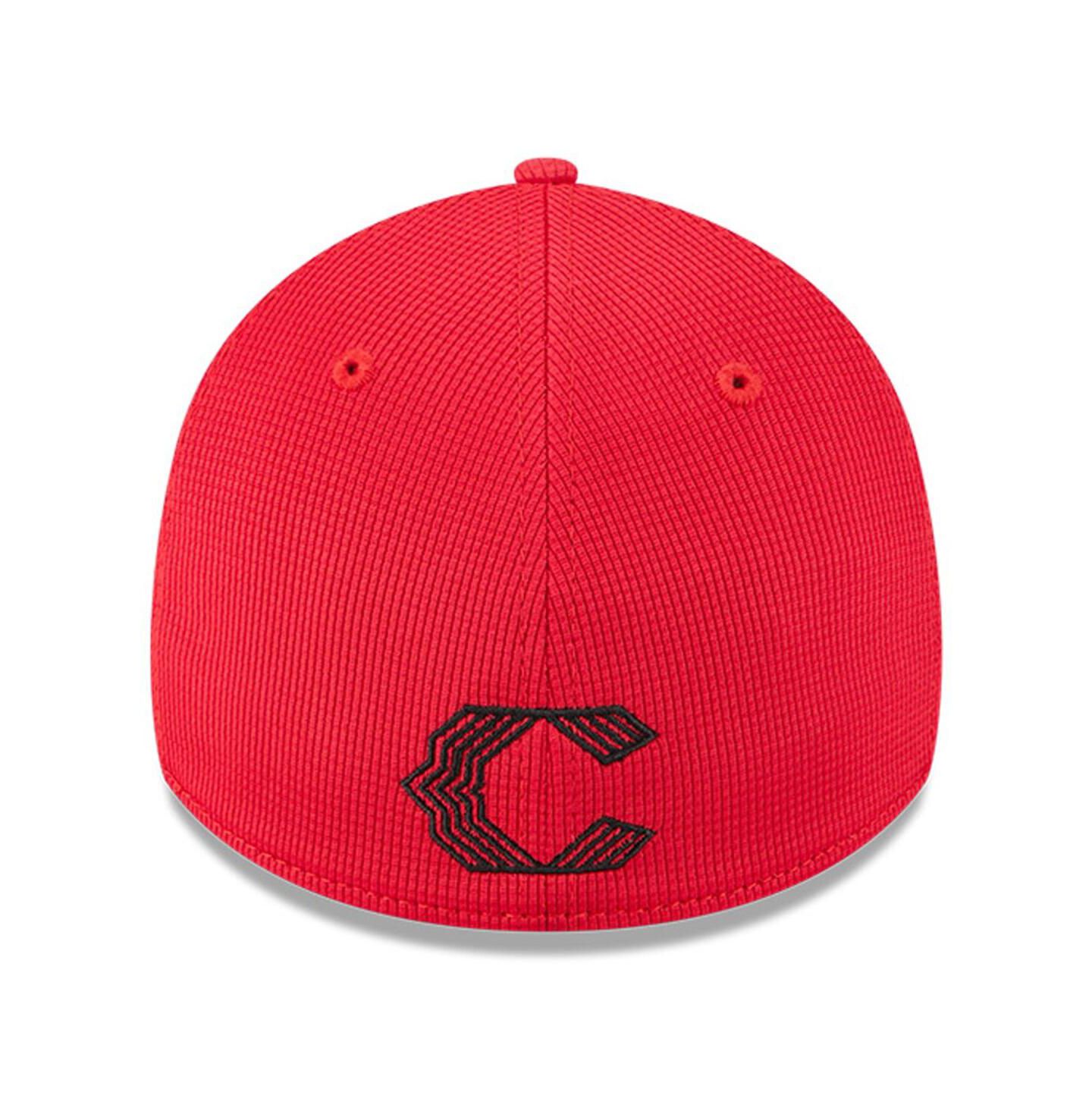 Мужская кепка New Era Red Cincinnati Reds City Connect Batting Practice 39THIRTY Flex Hat — фото 4