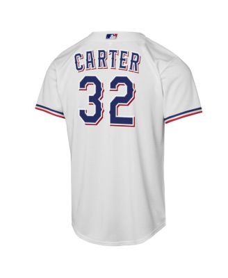 Big Boys and Girls Evan Carter White Texas Rangers Home Replica Player Jersey