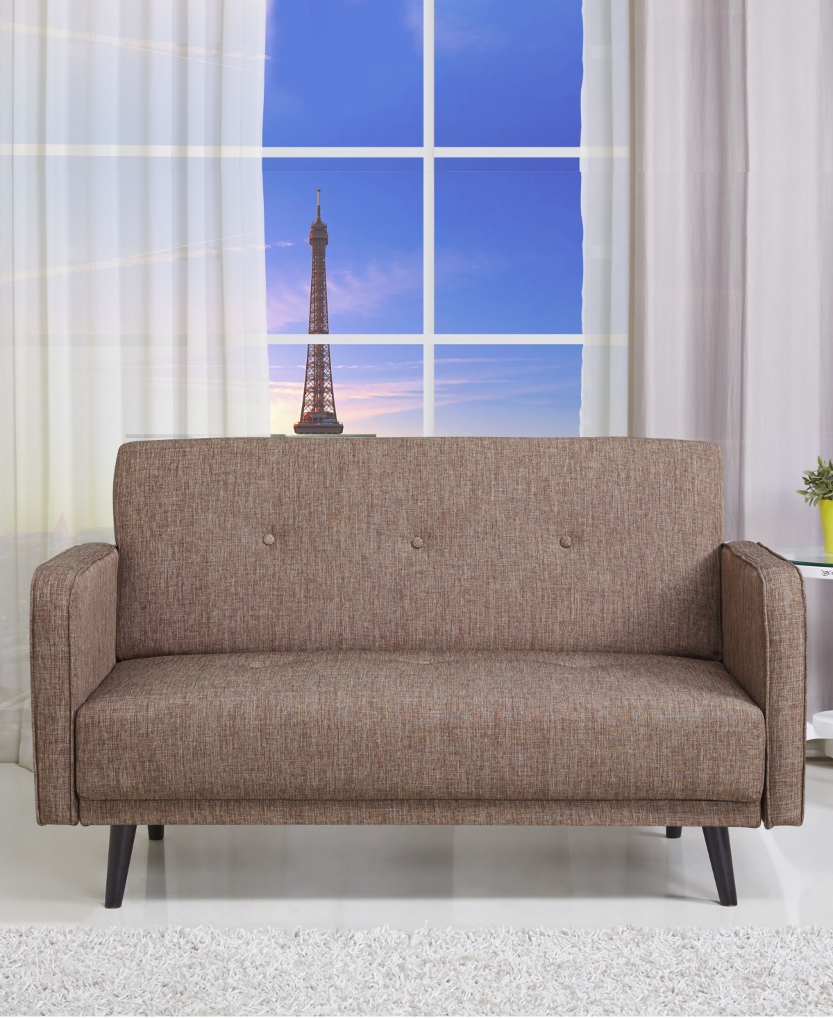 Gold Sparrow 54" Polyester Jackie Loveseat, Created For Macy's