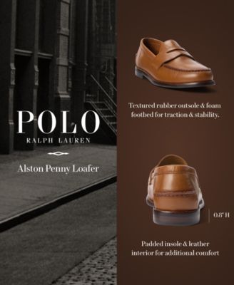 ドレスシューズ・革靴・ビジネスシューズ RALPH LAUREN Alston Leather Penny Loafers Polo Ralph Lauren Men's Alston Leather Penny Loafers - Macy's