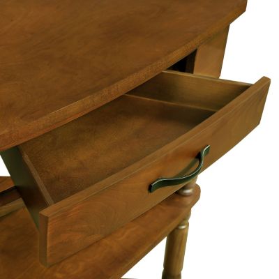 3-tier Wood Corner Table, Brown