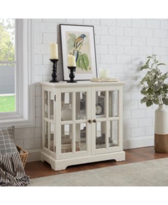 Streamdale Elegant LED Curio Cabinet Adjustable Shelves, Retro Display, Home Storage