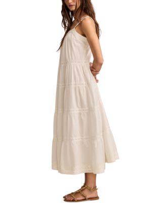 Women's Market Day Cotton Tiered Maxi Dress