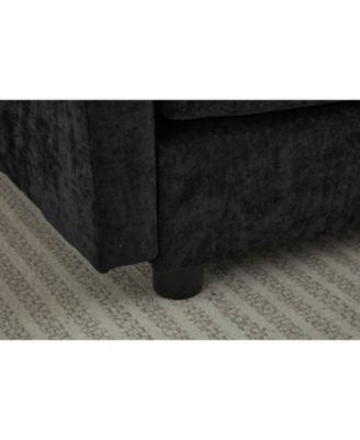 Modular Sectional Sofa, 3-Seater Sofa with Ottoman, Modern L-Shaped Sofa for Living Room Bedroom Apartment