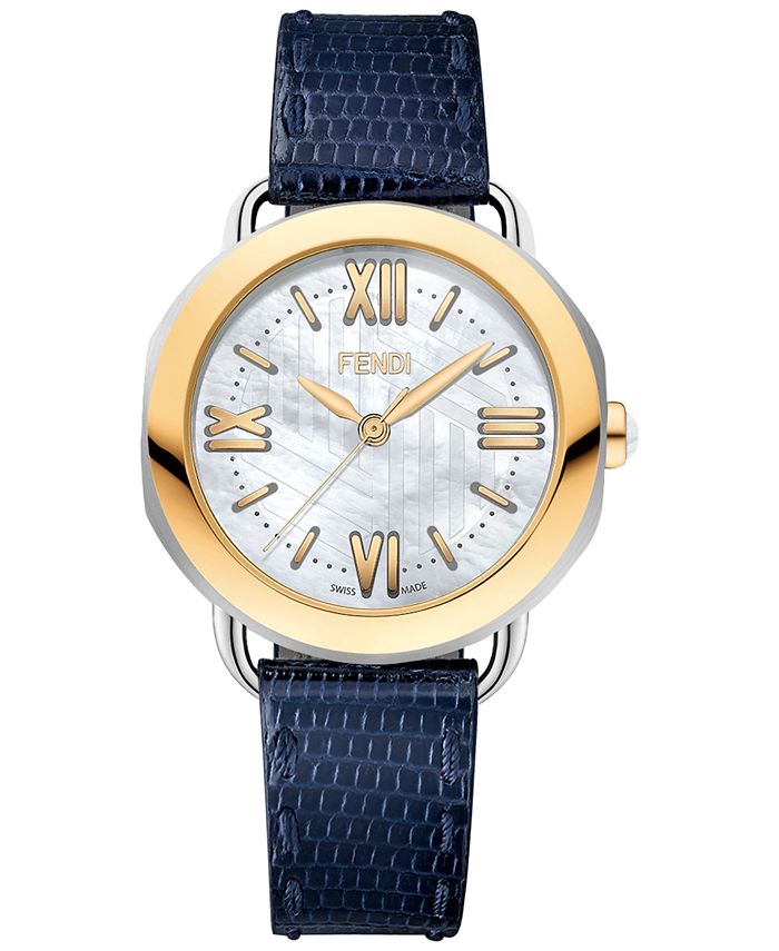 Fendi women's selleria leather watch online