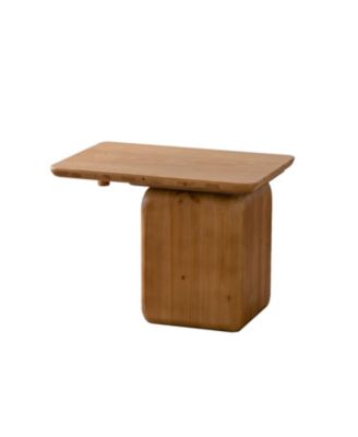 Streamdale Vintage Square Coffee Table Set, Wood Grain Finish (Set of 2)