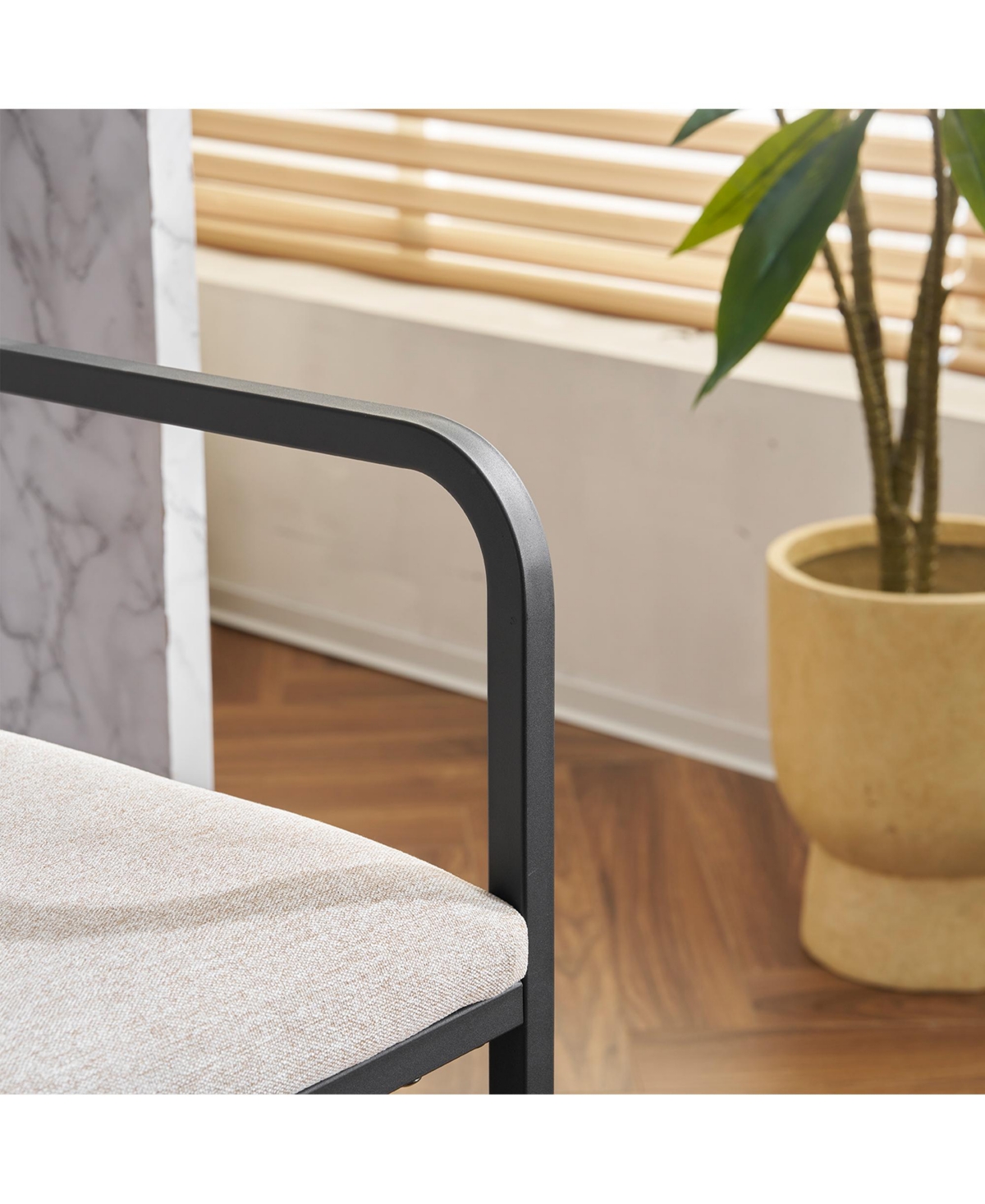 Streamdale Furniture Modern Bar Stool with Arms, Set of 2