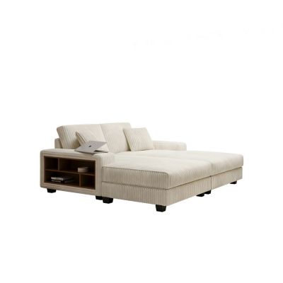Corduroy Oversized Convertible Lounge Sleeper Sofa