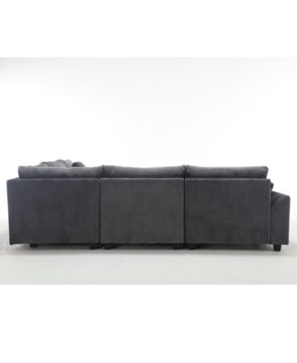 Oversized Modular Sectional Sofa Corduroy Comfort for the Living Room