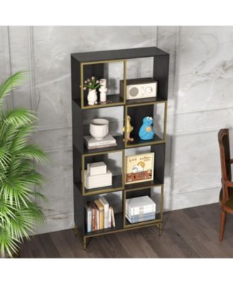 1 Pc Metal Particle Board Asymmetrical Corner Storage Shelf