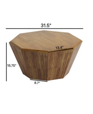 Streamdale Octagonal Rubberwood Coffee Table