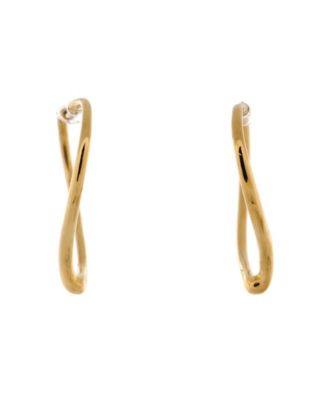 Pre-Owned Tiffany & Co. Elsa Peretti Open Heart Hoop Earrings - Macy's