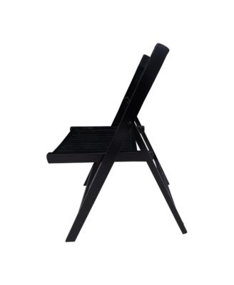 Folding Slatted Event Chair Set of 4