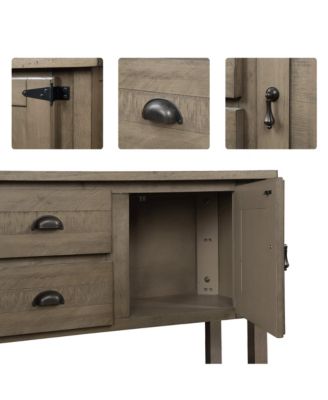  Rustic Retro Sideboard Console Table with Storage