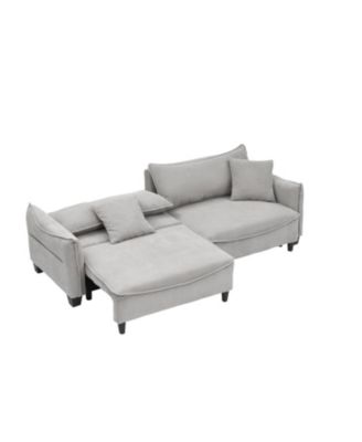 Streamdale Cozy Corduroy Sofa Bed with Pillows for Living Room