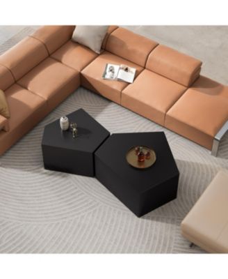 Pentagon Nesting Coffee Table Set (Set of 2)