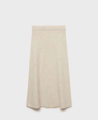MANGO - Women's Long Knitted Skirt