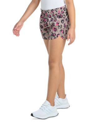 Big Girl Elastic Waistband Printed Woven Pacer Shorts