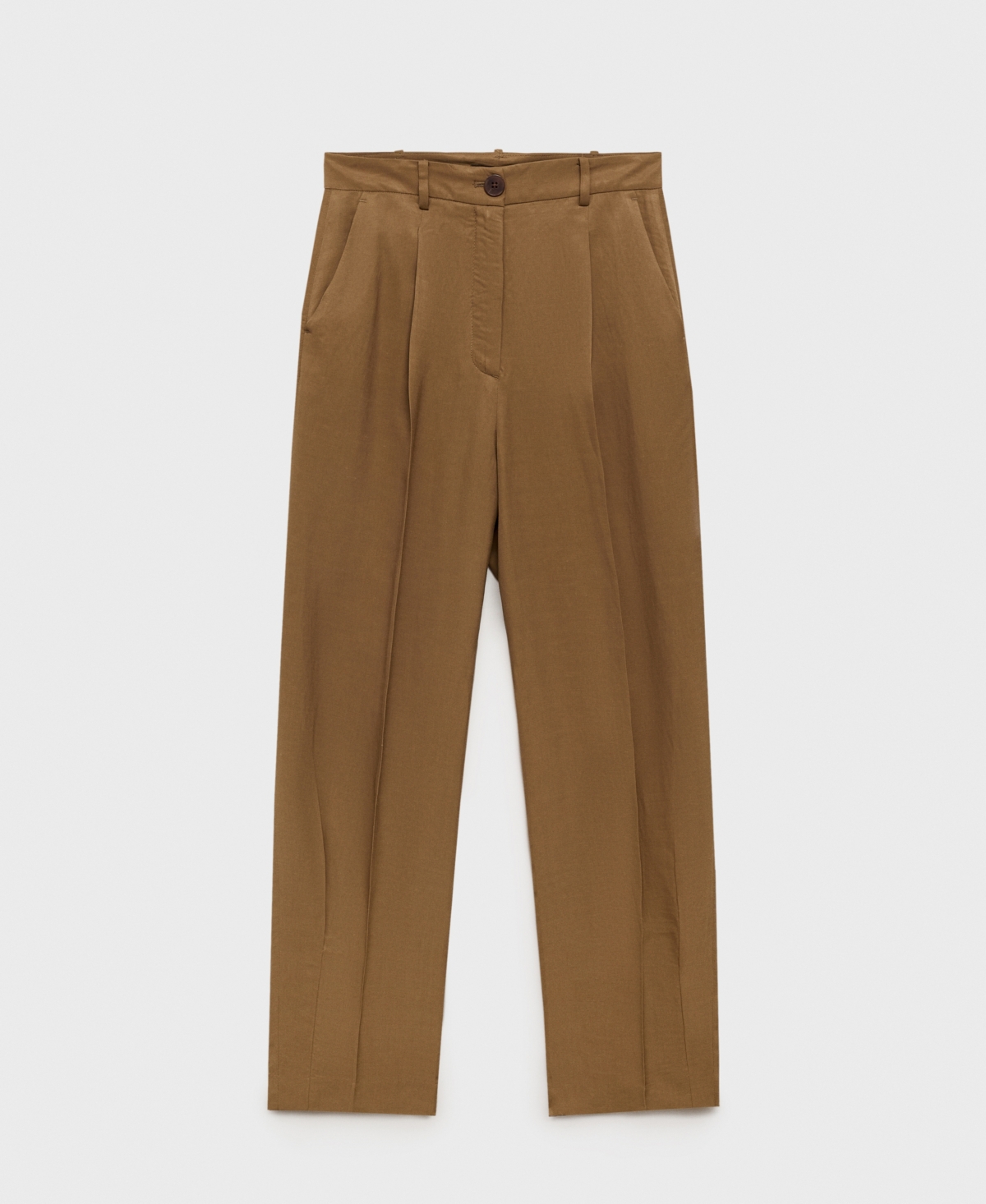 Mango Women's Linen-blend Pleated Pants