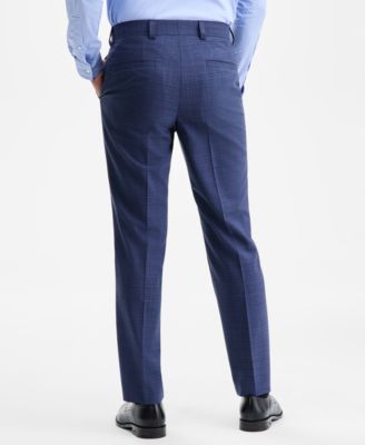 Men's Modern-Fit Plaid Suit Pants