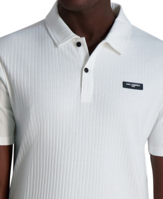 Men's Short Sleeve Ribbed Polo Shirt
