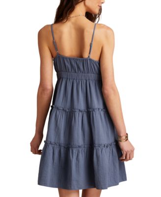 Women's Cotton Tiered Babydoll Mini Dress