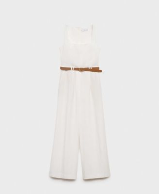 Women's Belted Long Lyocell Jumpsuit