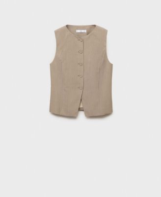 Women's Striped Lyocell Suit Vest