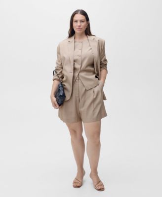 Women's Striped Lyocell Suit Vest