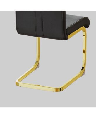 (Set of 2) Modern PU Leather Dining Chairs