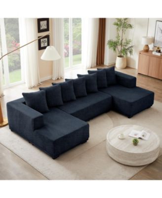 Streamdale Chenille U-Sofa Minimalist Sectional Sofa