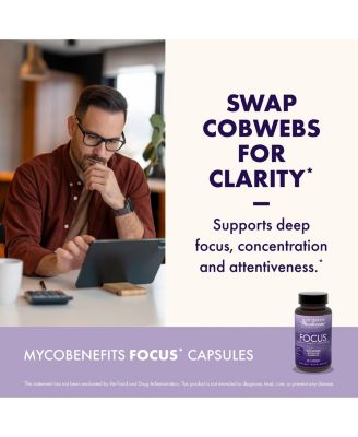 MycoBenefits Focus Capsules - 60 Capsules (30 Servings)