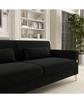 Streamdale Black 2 Seater Sofa