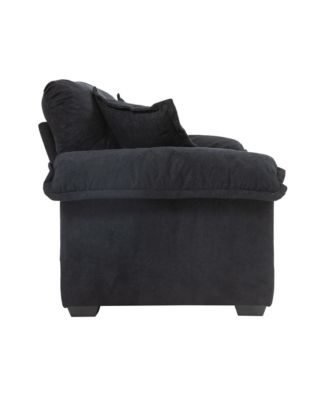Chenille Recliner Sofa with Pillows & Memory Foam