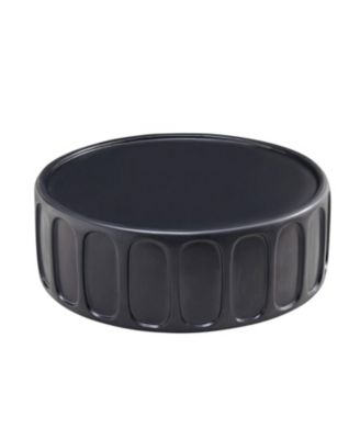  35" Modern Black Fiberglass Coffee Table