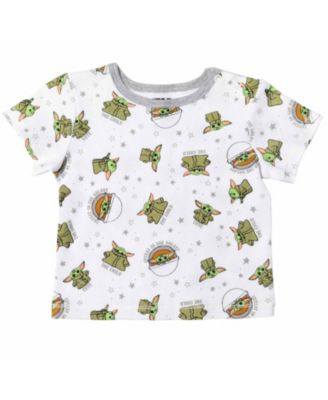 Baby Boys Yoda Short Overalls, French Terry T-Shirt and Bucket Sun Hat 3 Piece Outfit Set