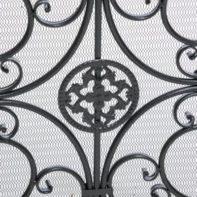 Darcie Wrought Iron Fireplace Screen