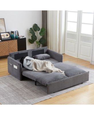Streamdale 64.5" 3-in-1 Sleeper Sofa with Pullout Bed, Pillows, Pockets