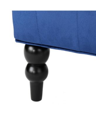 Streamdale Contemporary Wingback Chair with Diamond Stitching and Birch Wood Legs