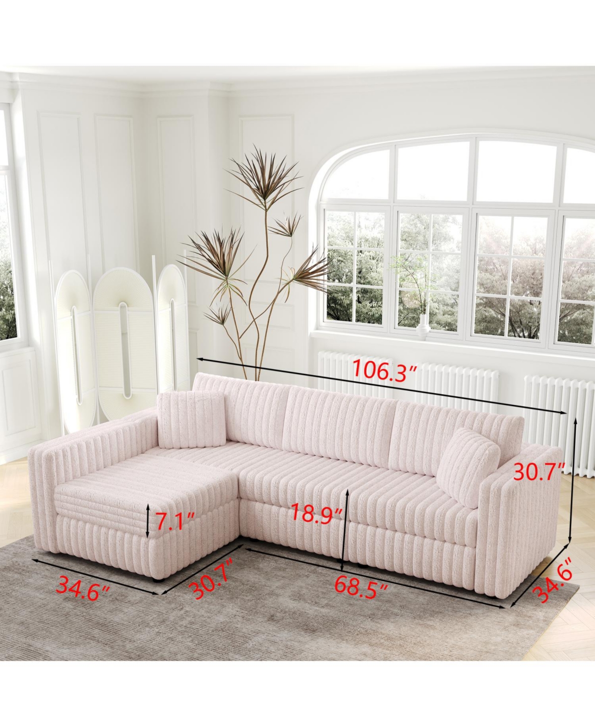 Streamdale Cozy L-Shaped Sofa Versatile, Stylish, Perfect for Modern Living