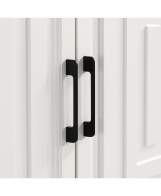 Modern TV Stand for TVs up to 65", with Storage & Solid Wood Legs