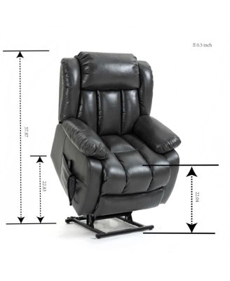 Streamdale  Furniture 1 piece Electric Grey Power Lift Recliner chair
