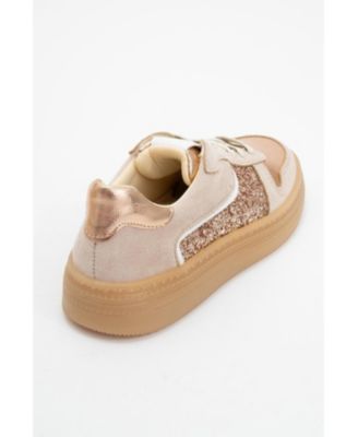 Felipe Glitter Leather Sneakers (Women)